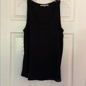 Loft black flowy tank